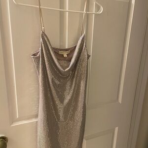 Silver Sequin Dress